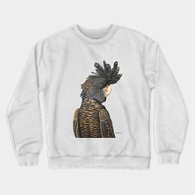 Black Cockatoo - by Nadya Neklioudova Crewneck Sweatshirt by nadyawildlife